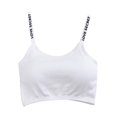 thumbnail image 1 of Ochine Women's Bandeau Removable Cup Funny Strap Cami Top Bra with Sayings, Average Size, 1 of 1