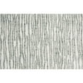 thumbnail image 2 of 8' X 10' Gray Green And Ivory Striped Distressed Stain Resistant Area Rug, 2 of 9