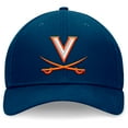 thumbnail image 2 of Men's Top of the World Navy Virginia Cavaliers Spacer Flex Hat, 2 of 4