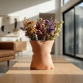 thumbnail image 5 of Unique Bargains Modern Ceramic Large Opening Flower Vase Orange 5.6"L x 4.2"W x 6.2"H, 5 of 6