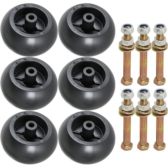 6Pcs Mower Deck Wheels with Hardware Kit Replacement for Hustler 788166 31997 781567 781708