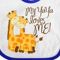 thumbnail image 4 of Inktastic My Yaya Loves Me Boys or Girls Baby Bib, 4 of 4
