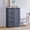 Gray, variant on Aiho 33" Freestanding Pantry Cabinet with Door, Shelves & 4 Drawers - Kitchen & Dining Storage, Dark Brown