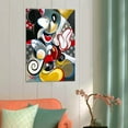 thumbnail image 4 of Classic Cartoon Mickeys Wall Art Picture Painting Poster Canvas Print Posters Artworks Bedroom Living Room Decor 12x18inch(30x45cm), 4 of 6