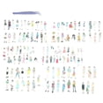 thumbnail image 4 of 108 Pcs People Stickers for Journaling Scrapbooking,Urban Scrapbook Sticker for Junk Journal Supplies Kit, 4 of 6