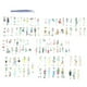 thumbnail image 3 of 108 Piezas Etiquetas Engomadas de Personas para Diario, áLbum de Recortes, Etiqueta Engomada de áLbum de Recortes de Chica de Moda Urbana para Kit de Suministros de Diario Basura, 3 of 5
