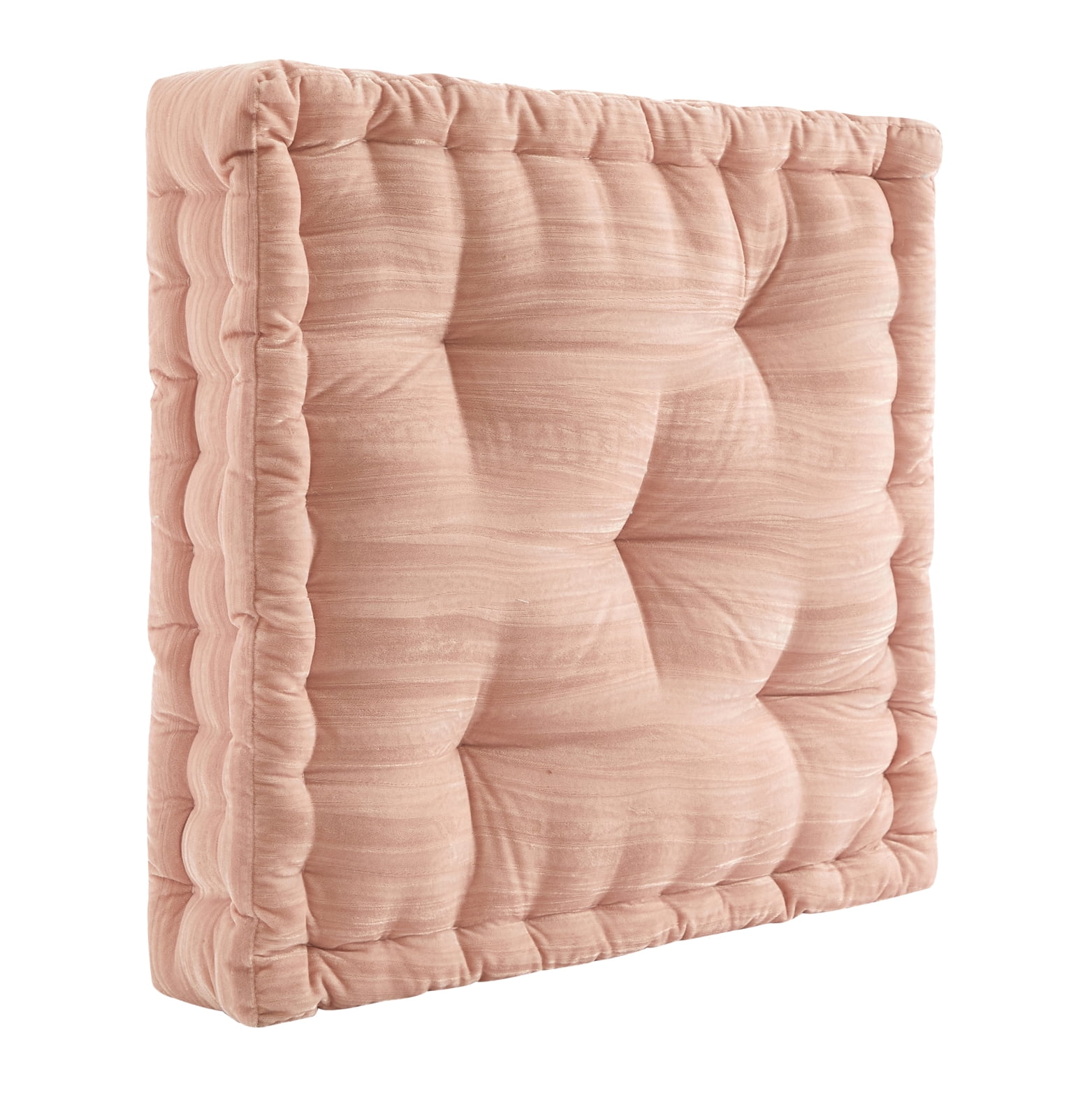 Home Decor Collection Style House Blush Decorative Floor Pillow for Adults, 20" x 20"