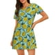 thumbnail image 1 of Fotbe Lemon Bata de Dormir para Mujer con Estampado, Camisón de Algodón de Manga Corta, Ropa de Dormir Casual, 1 of 6