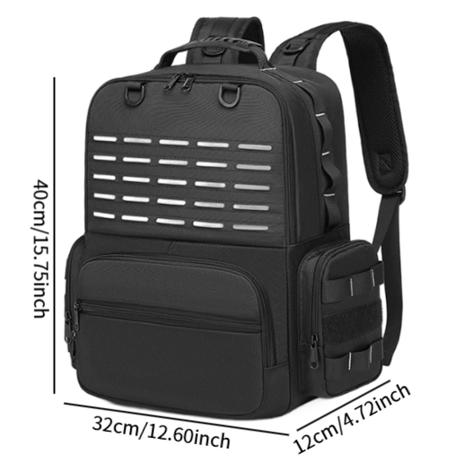 figatia Tool Backpack Tools Organizer Comfortable Breathable with Handle Waterproof Maintenance Worker with Multiple Pockets Tool Bag