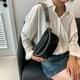 thumbnail image 1 of Cangurera Monedero de mujer PU cuero moda pecho bolsas regalos para amigos (negro), 1 of 8