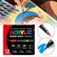 thumbnail image 4 of 12 Colors Acrylic Paint Pens Marker Brush Tip For Rock Painting Canvas Stone, 4 of 5