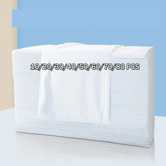 30 /40/50Pcs Disposable Massage Table Sheets, Waterproof Massage SPA Bed Cover Sheets 31.5" X 71" Non Woven Fabric Breathable Bed Cover for Tattoo Chair Salon Hotel Lash Bed(White)