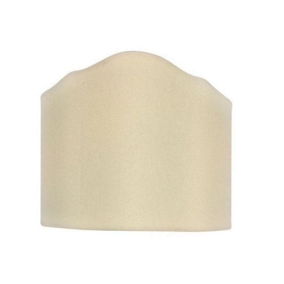 Wall Sconce Shield Clip on Half Lampshade (Eggshell)