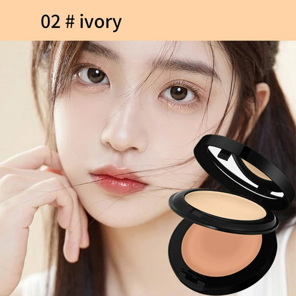 ZZwxWA Up to 45% Off Double-layer Powder, Oil Control, Makeup Fixing, Long-lasting Concealer, Cosmetic Cream, Light, Dry And Wet