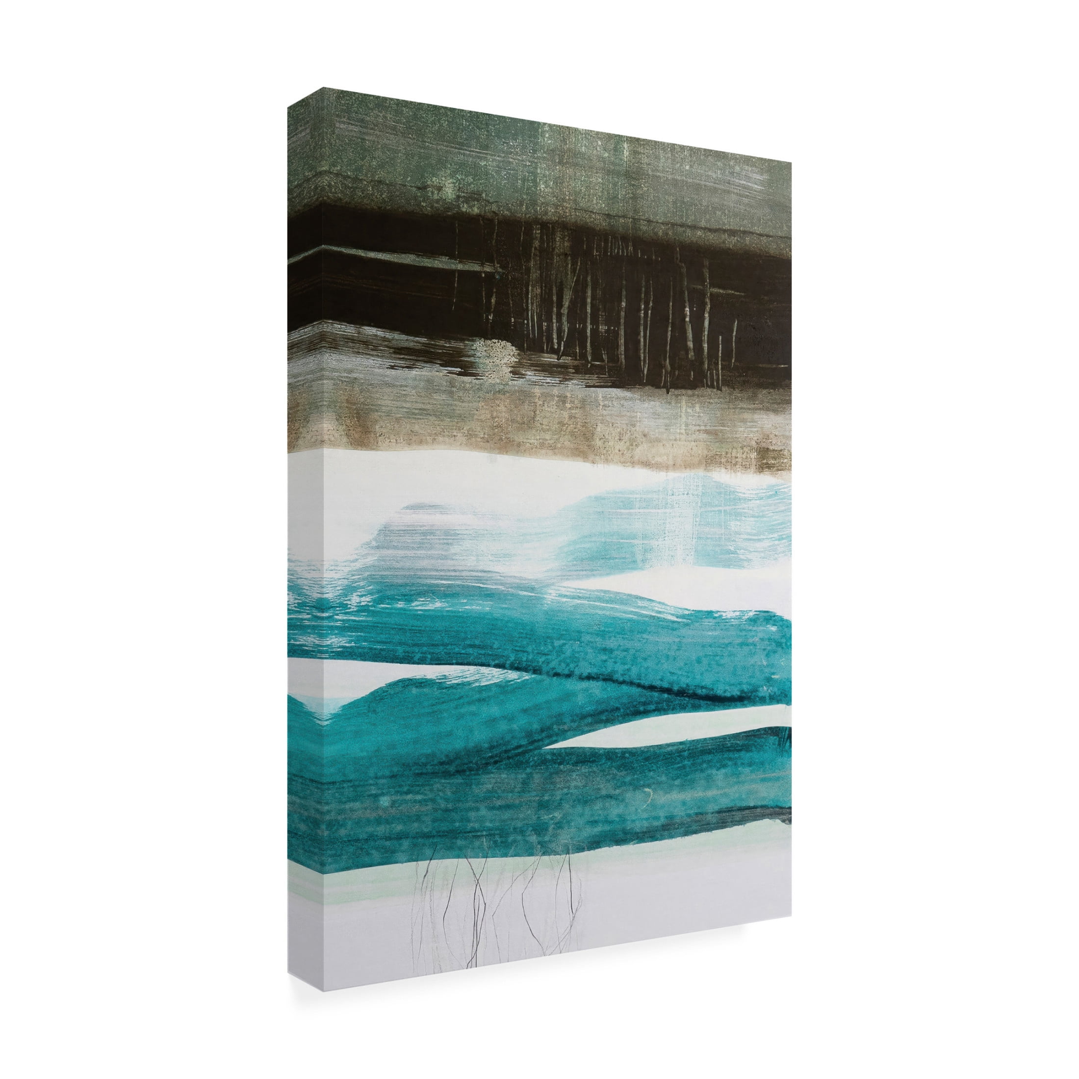 Canvas Wall Art - Simone Christen 'Sea Breeze III' Wall Art for Living Room, Bedroom, or Office Décor by Trademark Fine Art - 12 x 19 Inches