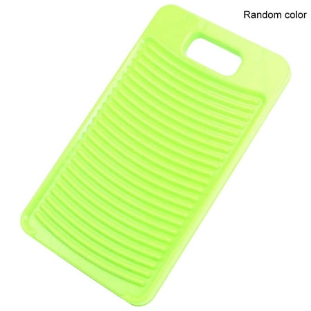 Mini Washboard for Laundry Plastic Non-skid Washing Board Portable Wash Board Rectangle Scrub Board Small Laundry Board Practical Household Cleaning Tool for Washing Clothes Random Color