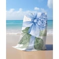 thumbnail image 4 of Hydrangea Spring Beach Towels Oversized Super Absorbent, Idyllic Flower Floral Bow Plant Leaf Lightweight Bath Towel Quick Dry Sets For Bathroom/Pool/Rv Camping/Beach Play/Gym Room/Picnic 31"x62", 4 of 8