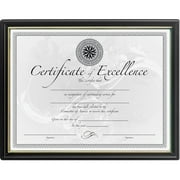 Burns Grp. Black and Gold Certificate Frames