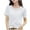 White, variant on Kaemgyyd Womens Short Sleeve Tops Summer Comfortable V Neck Cut out Tee Casual Stylish Plus Size T Shirts Blouses