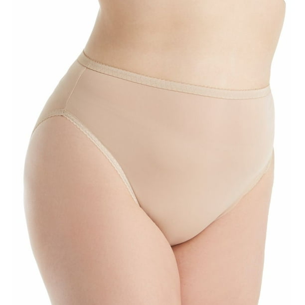 Women's Shadowline 17805P Plus Size Spandex Hi-Leg Brief Panty (Nude 2X) 