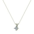 thumbnail image 3 of 0.42 CT TW Princess Cut Kite Diamond Pendant Necklace for Women 14K White Gold (G, I1), 3 of 4