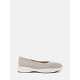 thumbnail image 2 of Time and Tru Women's Sporty Comfort Ballet Flats, Wide Width, 2 of 6