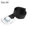 thumbnail image 4 of Uxcell 0.3ft Lashing Strap Luggage Tie Down Cam Lock Buckle Work Load Polypropylene Black 4Pcs, 4 of 6