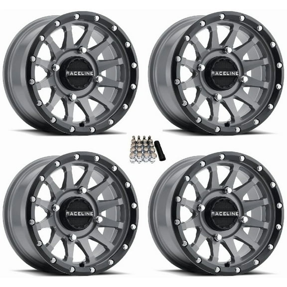 Raceline Trophy UTV Wheels/Rims Grey 15" Polaris RZR 1000 XP / Ranger XP 900/1000