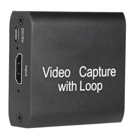 Riousery Video Capture Card 1080P HD Loop Out USB Live Streaming Game Record Board for PS4 Switch Laptop (5.12 inches / 13 cm)