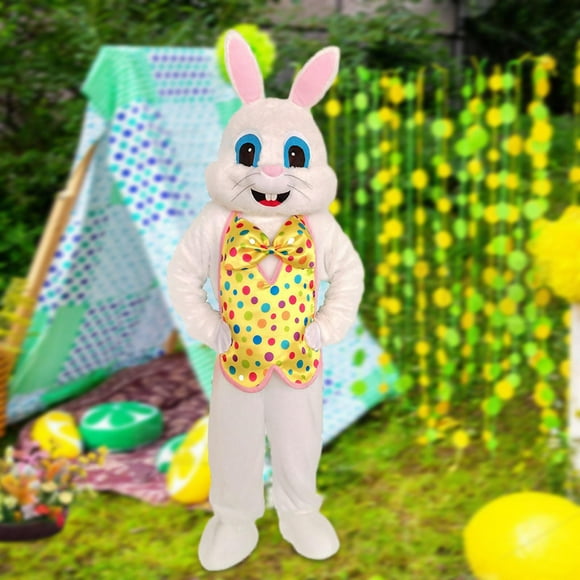 Disfraz de conejo de Pascua Yinane disfraz de felpa cosplay amarillo