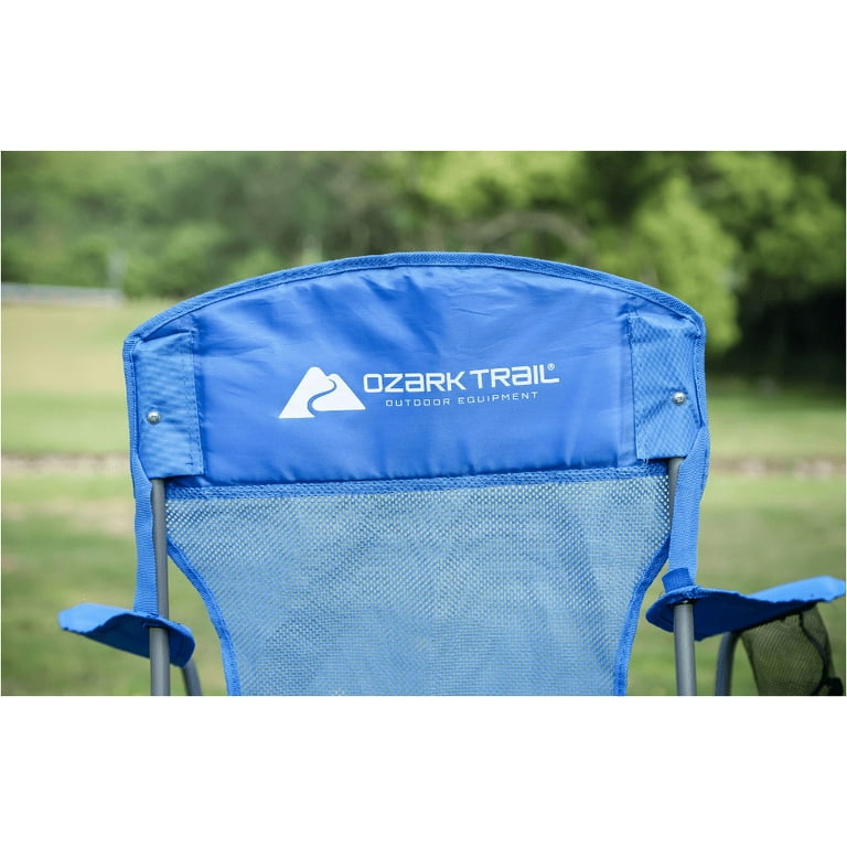 Ozark Trail Basic Mesh Folding Camp Chair with Cup Holder