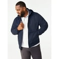 thumbnail image 5 of Free Assembly Men's Twill Bomber Jacket with Hidden Hood, Sizes XS-3XL, 5 of 7