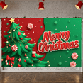 thumbnail image 2 of Decorative Design Christmas Banner Holiday Tree Candy Cane for Christmas Party Decoration Indoor Celebration Winter Event, 2 of 9