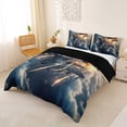 thumbnail image 3 of Erosebridal Modern Fighter Plane Duvet Cover Set for Boys Men, Aircraft Airplane Bedding Full, Black Reversible, 1 Duvet Cover and 2 Pillowcases (No Comforter), 3 of 5