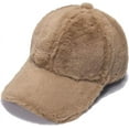 thumbnail image 3 of LinYooLi Winter Faux Fur Baseball Cap Hat Warm Fleece Adjustable Baseball Cap for Women Men, 3 of 5
