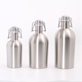 thumbnail image 2 of 1/2/2.5L Mini Keg Beer Growler Stainless Steel Barrel Bottle Storage Tank + Top, 2 of 5
