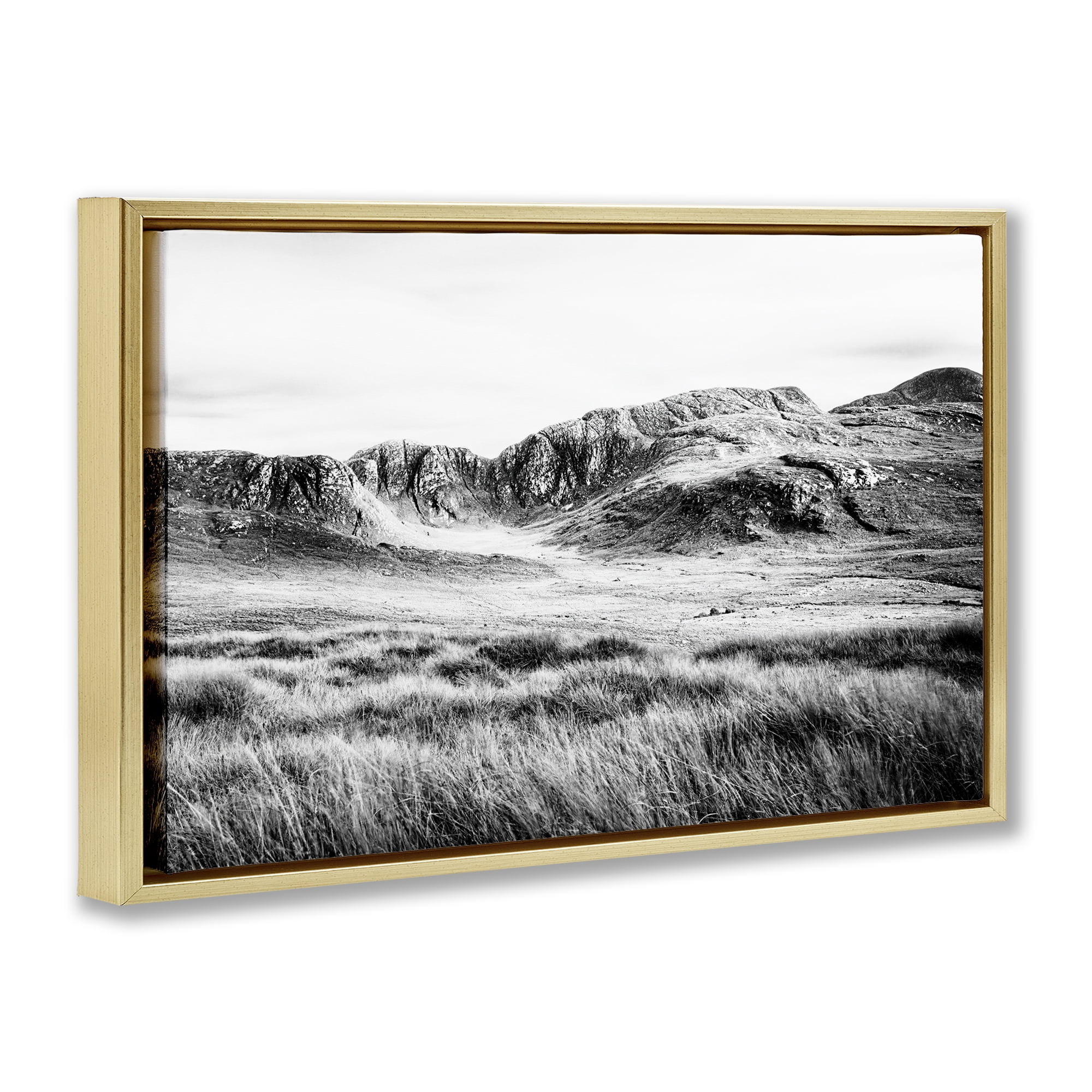 Stupell Industries Magnificent Countryside View Gold Framed Floater Canvas Wall Art, design by Andy Amos