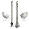thumbnail image 3 of Ensemble de Spork Cuillère à Long Manche en Titane Extérieur Portable Fini Mat Spork de Table Couverts Camping Équipement de Randonnée Spork Poli, 3 of 6