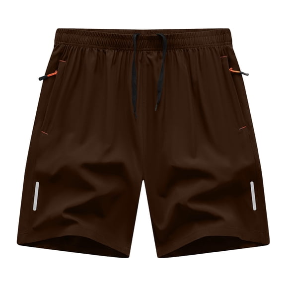Luvrsol Men’s Running Sport Shorts Lightweight Polyester Breathable Elastic Waist Shorts S-2XL