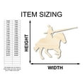 thumbnail image 2 of Unfinished Wood Jousting Knight Shape - Craft - up to 46" 16" / 1/4", 2 of 5
