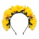 thumbnail image 4 of Zhuge Corona de flores mexicanas Tocado del Día de los Muertos Diadema floral hawaiana (azul), 4 of 5