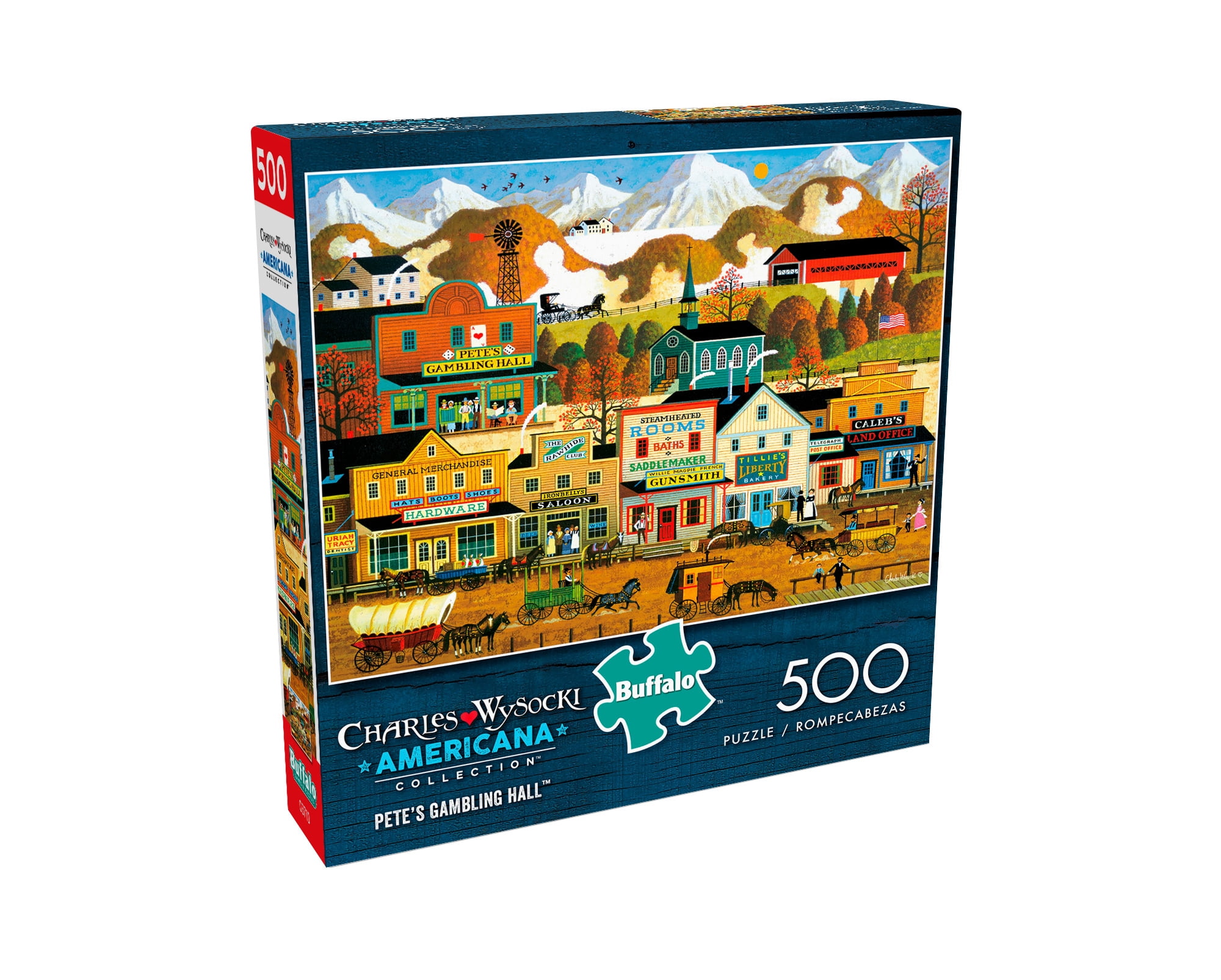 Buffalo Games - Americana Collection - Pete's Gambling Hall - 500 Piece Jigsaw Puzzle
