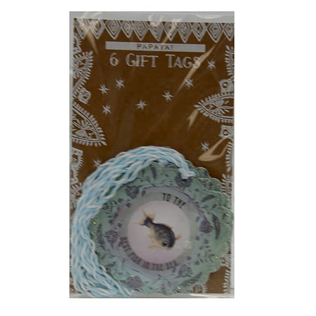 Papaya To The Best Fish In The Sea Glitter Fish Gift Tag High-quality 6