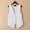 White, variant on SNKSDGM Female Tank Tops for Women Trendy Summer High Neck Tank Tops for Women Womens Linen Vest Tops Sleeveless Spring Summer Vest Coat Top Xxxxl