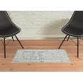 thumbnail image 2 of HomeRoots 2 x 3 ft. Oriental Power Loom Distressed Traditional Rectangle Area Rug, Blue & Ivory, 2 of 3