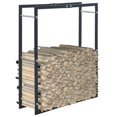 thumbnail image 1 of vidaXL Firewood Rack Black 80x25x100 cm Steel, 1 of 5