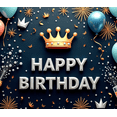 thumbnail image 4 of Yatrandify Decorative Design Birthday Party Banner Polyester Material Celebration Banner Crown Element Balloon Decor for Birthday Party Indoor Decoration Holiday Celebration, 4 of 8