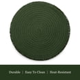 thumbnail image 4 of Dainty Home Set of 6 Placemats | Elegant and Durable | 15x15 in Round Woven Non-Slip Washable Place Mats | Tear-Resistant Heat | Resistant Placemats, 4 of 4