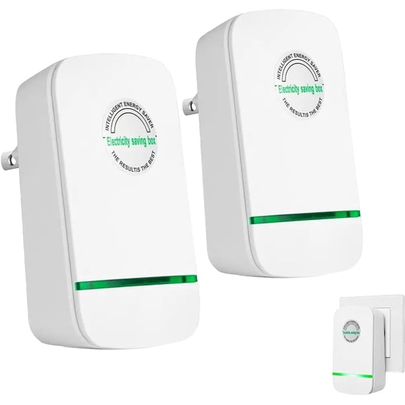 2 Pack Electricity Saving Box, Stopwatt Smartplug in Power Box Saver 90V-250V 30KW, Surge Protector, Energy Saving Device for Household Office
