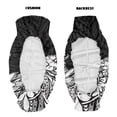 thumbnail image 4 of FKELYI Mule Bench Seat Cover Black Polynesian Flower Print Dustproof UTV Seat Cover Compatible with Kawasaki Mule 600/610 2 Pcs Anti-Scratch Seats Protector Decor, 4 of 7